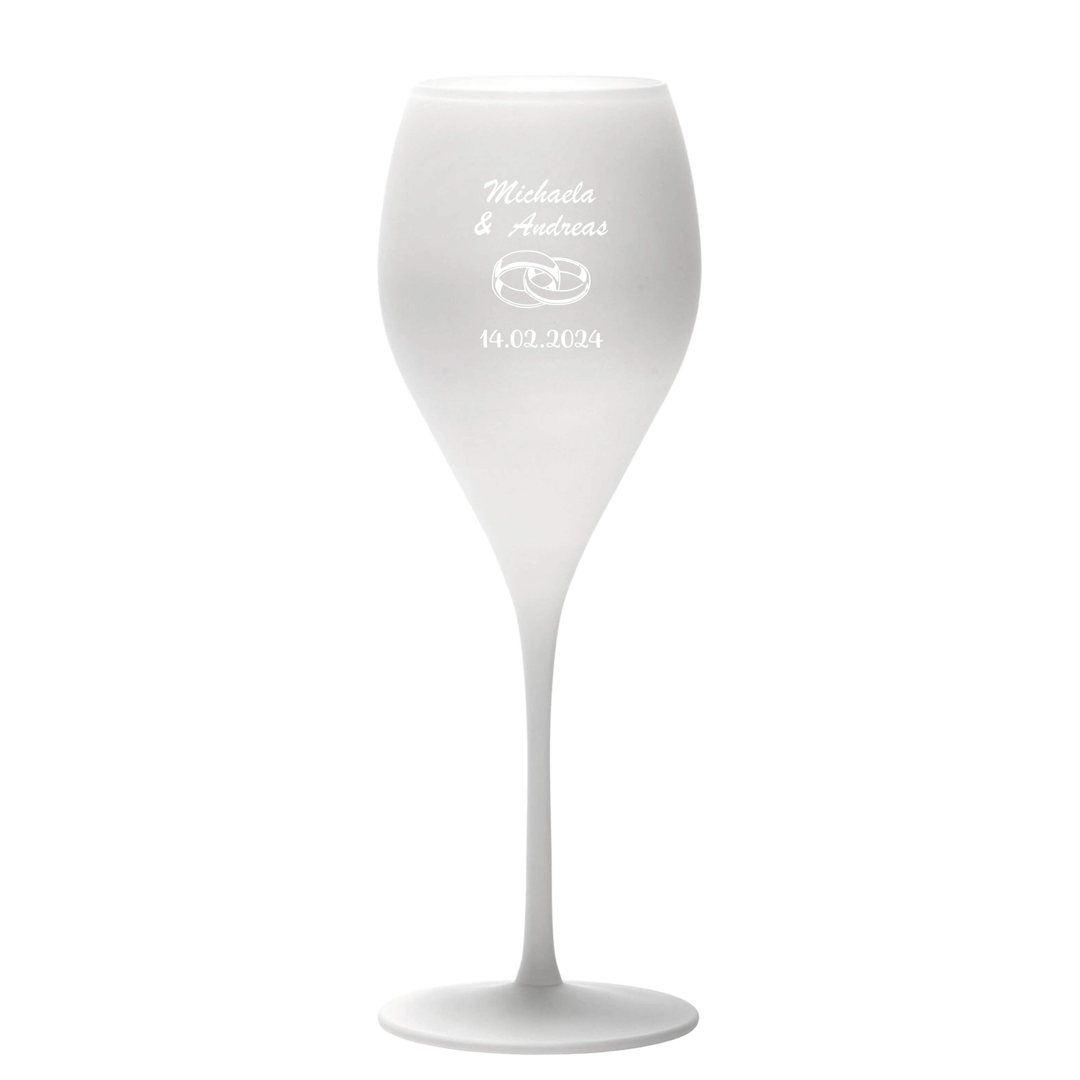 Champagnerglas weiß