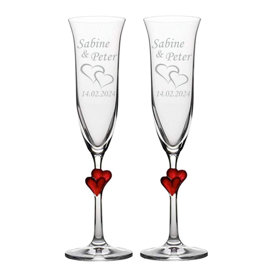 Sektglas Set L´Amour